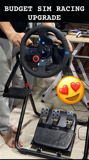FINALLY UPGRADED MY STEERING WHEEL SETUP 🔥 #shorts #simracing #gaming