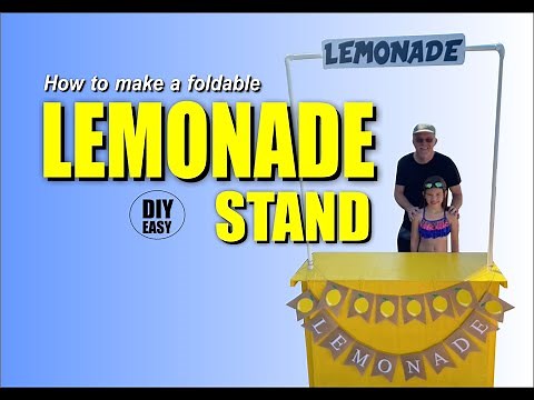 DIY Foldable Lemonade Stand: Portable and Practical Business Setup