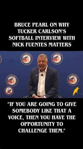 Bruce Pearl on Why Tucker Carlson’s Softball Interview with Nick Fuentes Matters “If you are going to give somebody like that a voice, then you have the opportunity to challenge them.” | U.S. Israel Education Association | Facebook