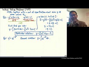 3.2 Initial Value Problems and the FTOC