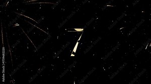 Fireworks display with countdown animation. Countdown animation to 2026. Countdown animation to New Year's Eve.