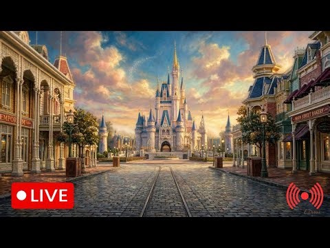 Disney World 24/7 🏰 Cinderella's Castle Ambience | Relax & Escape | Mickey on Main Street