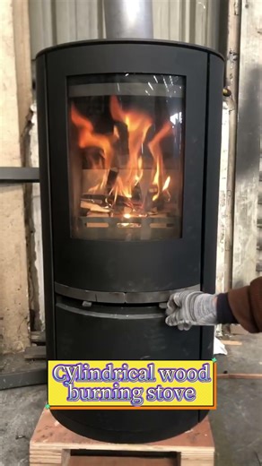 How to Control the Flame on Our Cylindrical Wood Burning Stove #woodburningstove #woodstove #diy