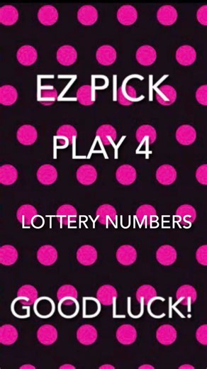 EZ Pick-PLAY 4-Lottery Numbers