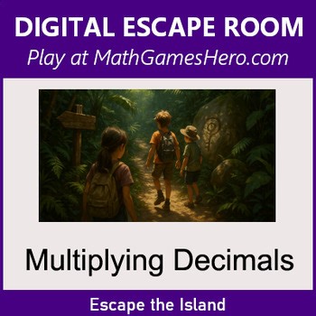 Multiplying Decimals | Digital Math Escape Room Game