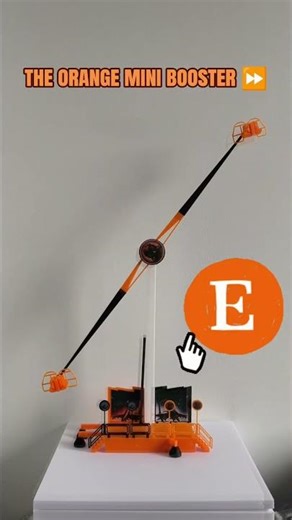 check out the orange mini booster. cool music I added right! ⏩👀#kirmes #kermis #yeah #viral #booster