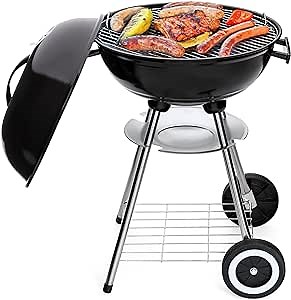 Best Choice Products 18-inch Portable Steel Charcoal Barbecue BBQ Grill w/ Heat Control for Patio, Porch, Picnic, Tailgate, Black