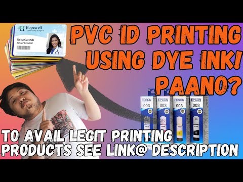 PVC ID PRINTING USING DYE INK PEDE BA? | STEP-BY-STEP GUIDE USING EPSON L5290