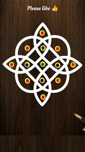 5 to 1 dots kolam for beginners #rangoli