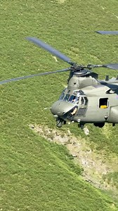 Chinook close pass in the Mach Loop with a wave from the crew | Tom Whitworth Photo