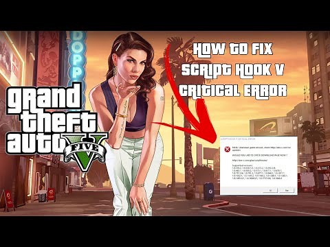 How To Fix Script Hook V Critical Error (GTA 5) October 2023