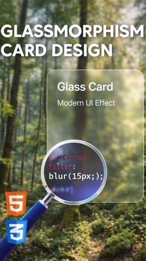 Real Glass Effect in CSS 😳🔥 (Day 3)