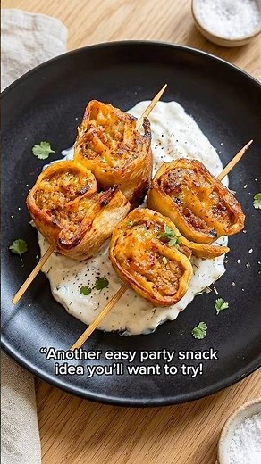 Unbelievable Air Fryer Tortilla Rolls 🌯🔥 Perfect Party Appetizer in Minutes #tortilla #snacks