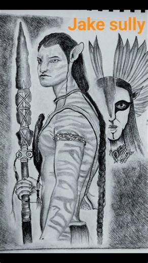 🔥"JACK SULLY " Sketching for beginners step by step #trending #avatar #art #shorts #viral