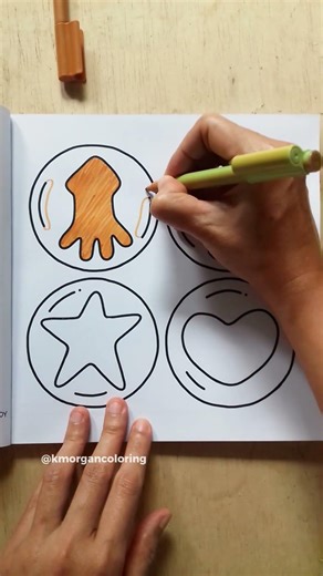 Squid Dalgona Candy Coloring Page | Squid Game Inspired Art #Shorts