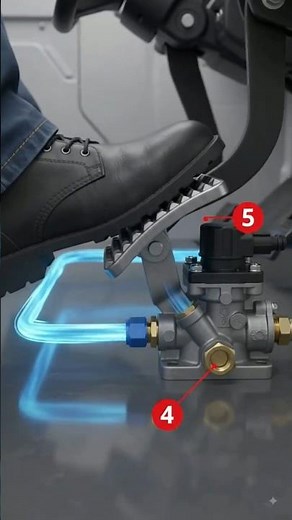 How Heavy Vehicle Air Brakes ACTUALLY Work! 🚛⚡ #Shorts#3DAnimation #HowItWorks