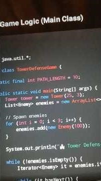 100 Projects In Java Tower Defense Game