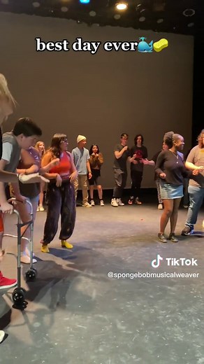 best day ever: staged edition‼️🧽🐳 #spongebobsquarepants #spongebobthemusical #spongebob #highschooltheatre #musicaltheatre #fyp #broadway #theatrekid #musicals