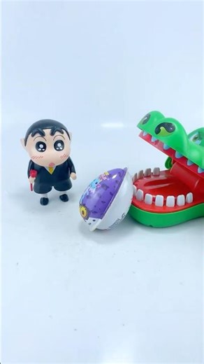 Shin-Chan and Crocodile Unboxing ! Satisfying ASMR Gadget Toy #shorts #toys