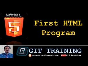 2. First HTML Program