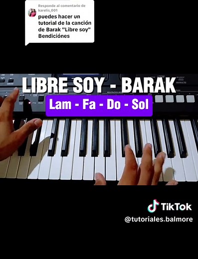 Intro Fácil de Libre Soy - Barak en Piano