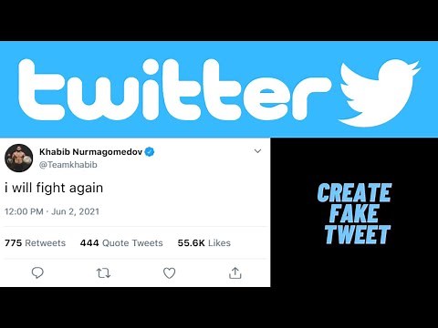 How To Create Fake Twitter Tweets