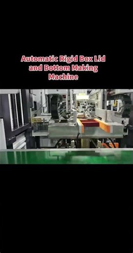Automatic rigid box making machine for box lid and bottom. two different size box finished one time