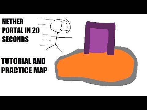 Nether Portal in 20 Seconds! (Tutorial and PRACTICE MAP)
