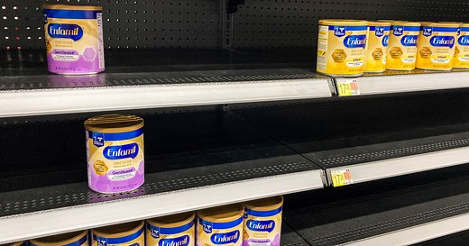 Over 40 percent of America's baby formula supplies are out of stock