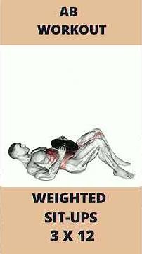 weighted sit ups |ab exercises|