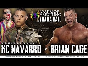 KC Navarro defend the Warrior World Championship vs Brian Cage - Warrior Wrestling 28