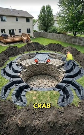 EPIC Backyard Renovation: from Empty Lawn to CRAB Pond!