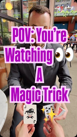POV: You’re Watching a Magic Trick ✨🃏. . #pov #magic #magictrick #cards #downtownnashville #magician #broadwaynashville | Frankie Foti
