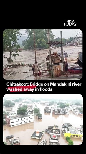 Chitrakoot Floods: Mandakini Breaks 23-Year Record, Bridge Washed Away In Powerful Currents