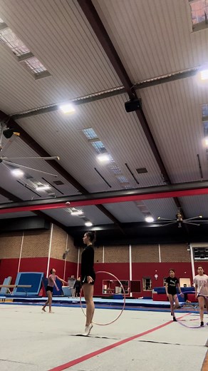 Mesmerizing Rhythmic Gymnastics Performance with Hula Hoop