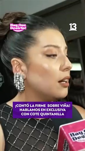 Hay Que Decirlo! on Instagram: "¡Contó la firme sobre el Festival de Viña! 👀 Hablamos en exclusiva con Cote Quintanilla ❤ #HayQueDecirlo13 🤩 De lunes a viernes desde las 16:30 hrs 💖por las pantallas de #El13 y #13Go 📲📺💻"