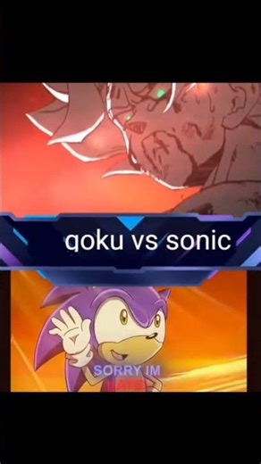 Goku vs game Sonic #goku #sonic #edit #gokusolos