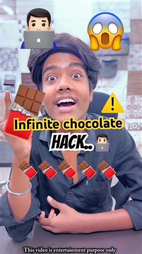 Infinite Chocolate Hack! (Don't try this at home) #shorts