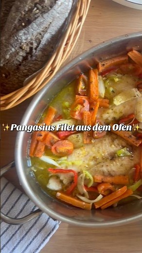 ✨Alle werden dieses Gericht lieben!✨ Zartes Pangasius Filet mit frischen warmen Gemüse.🍽️🐟