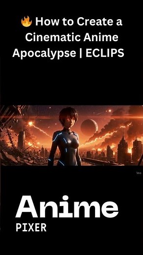 🔥 How to Create a Cinematic Anime Apocalypse | ECLIPSE HEART Part 1 | Epic Sci-Fi Animation Tutorial