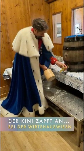Der Kini zapft an... bei der WirtshausWiesn 2025 Präsentation am 07.08.2025 im Zum Franziskaner