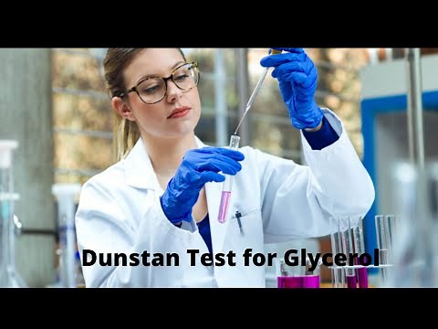 Dunstan Test for Pure and Impure Glycerol with demo