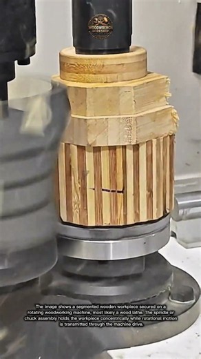 Precision Wood Turning Creates A Unique Segmented Wooden Form