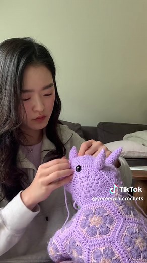 Crochet Triceratops: Purple Dino Pattern Tutorial