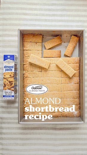 13 reactions | Our Almond Shortbread is both delicious and quick to prepare – straight to the oven in just 15 minutes! Celebrate Mother’s Day with these delicious cookies using Odense Almond Paste! Get recipe: odense.com/odense-recipes/almond-shortbread-recipe/ #AlmondPaste #MothersDay #Shortbread #EasyRecipe #Cookies | Odense Almond Paste and Marzipan | Facebook