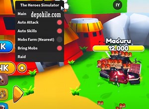 Roblox The Heroes Simulator Script Oto Atak, Farm Hile İndir