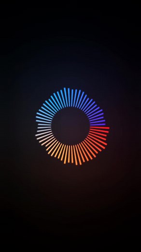 Dynamic Color Transition Animation with Glowing Effects