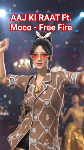 💃 Moco Dance in Free Fire | Aaj Ki Raat Maja Video Song | Free Fire AI Shorts #freefire #dance