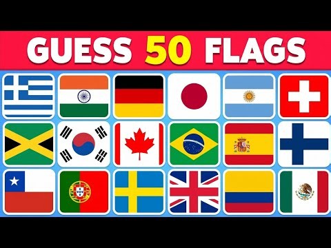 Guess All the 50 Flags of the World 🚩 | Guess the Country Flag Quiz 2026