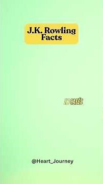 The Untold Truth About J.K. Rowling | Harry Potter’s Creator #JKRowling #HarryPotter #HeartJourney